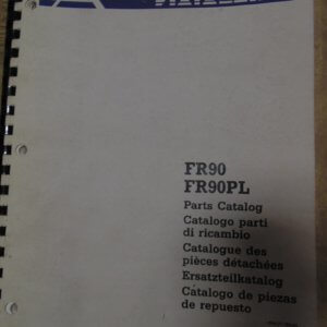 Fiat Allis FR90 and FR90PL Excavator Parts Manual