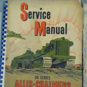 Allis Chalmers HD Series Service Manual