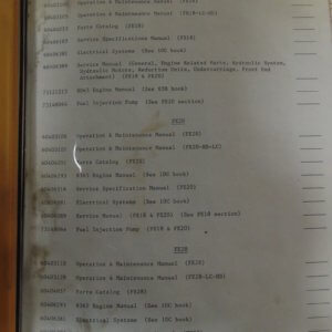 Fiat Allis FE18, FE20, FE28 Engine and Fuel Injection Operator, Parts, Specifications, Maintenance and Service Manual