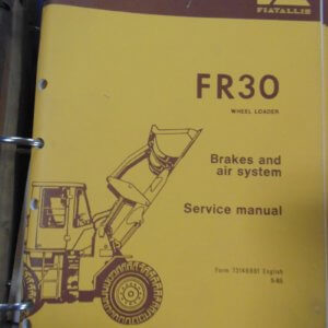Fiat Allis FR30 Wheel Loader Service Manual