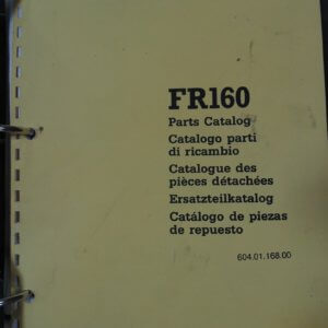 Fiat Allis FR160 Wheel Loader Parts Manual