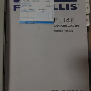 Fiat Allis FL14E Crawler Loader Service Manual