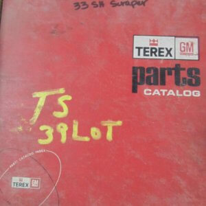 Terex 33SH Scraper Parts Manual