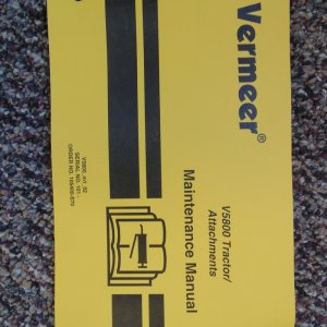 Vermeer V5800 Tractor/Attachments Maintenance Manual