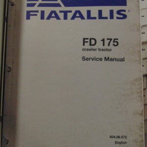 Fiat Allis FD175 Crawler Tractor Service Manual