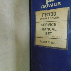 Fiat Allis FR130 Wheel Loader Service Manual