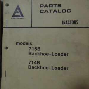 Allis Chalmers 715 B & 714 B Backhoe-Loader Parts Manual