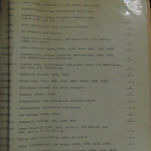 Allis Chalmers 460/562 Tractor Scraper Service Manual