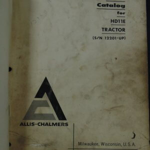 Allis Chalmers HD11E Tractor Parts Manual