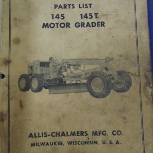 Allis Chalmers Thompson Turbochargers for Model 7000 Engines 145 & 145T Motor Grader Parts Manual