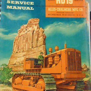Allis Chalmers HD19 Tractor Service Manual