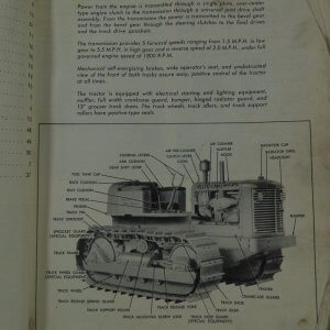 Allis Chalmers Model HD58 Tractor Parts Manual