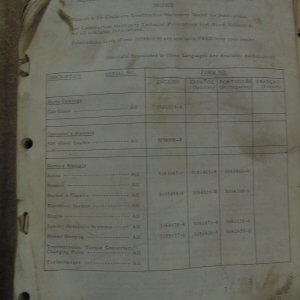 Allis Chalmers Model 545 Series B Wheel Loader Parts Manual