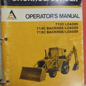Allis Chalmers 710C, 714C, 715C Backhoe Loader Operator Manual