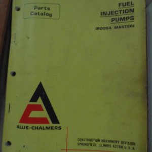 Allis Chalmers Fuel Injection Pumps (Roosa Master) Parts Manual