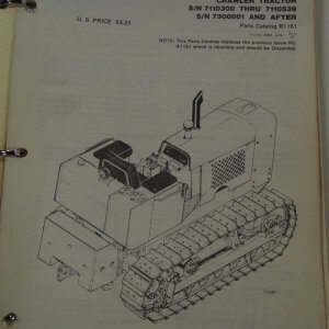 Case Model 1150 Crawler Tractor Parts Manual