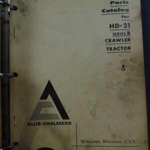 Allis Chalmers HD21 Series B Crawler Tractor Parts Manual