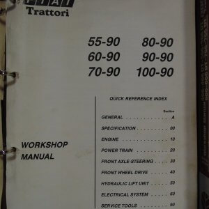 Fiat 55-90, 60-90, 70-90, 80-90, 100-90 Tractor Workshop Manual