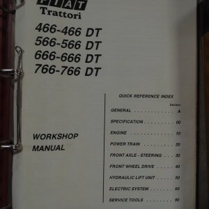 Fiat 466-466DT, 566-566DT, 666-666DT, 766-766DT Workshop Manual