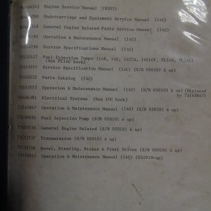 Fiat Allis 14C Crawler Dozer Service Manual