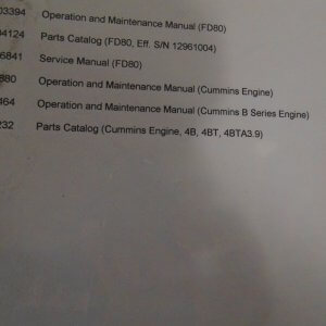 Fiat Allis FD80 Crawler Dozer Operator, Parts and Service Manual