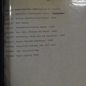 Fiat Allis 65B Motor Grader Operator and Service Manual