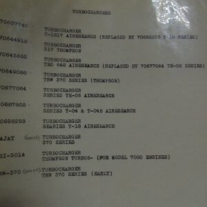 Fiat Allis Turbochargers Service Manual