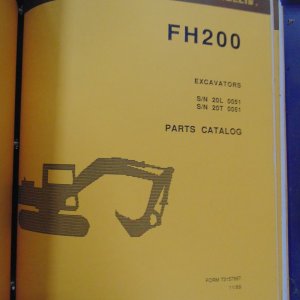 Fiat Allis FH200 Excavator Parts Manual