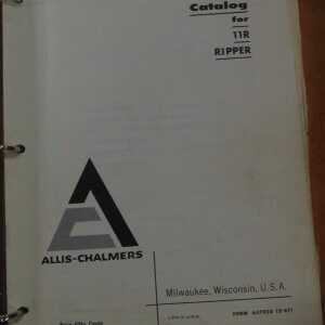 Allis Chalmers 11R Ripper Parts Manual