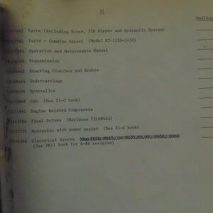 Fiat Allis 31 Crawler Tractor Service Manual