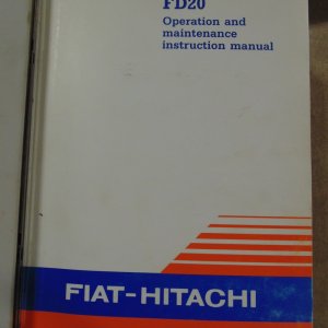 Fiat Hitachi FD20 Crawler Dozer Operator, Maintenance, Service and Parts Manual