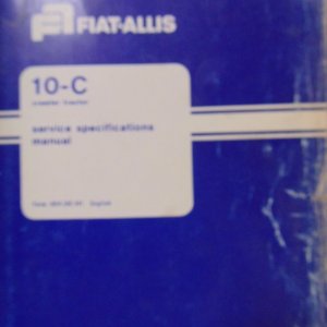 Fiat Allis 10-C Crawler Tractor Operator, Maintenance Manual