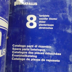 Fiat Allis 8 Crawler Tractor Parts Manual