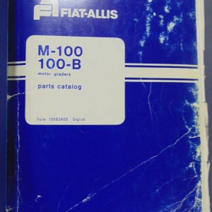 Fiat Allis M-100, 100-B Motor Grader, 100-C Motor Grader Parts Manual