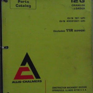 Allis Chalmers 12G Crawler Loader Parts Catalog