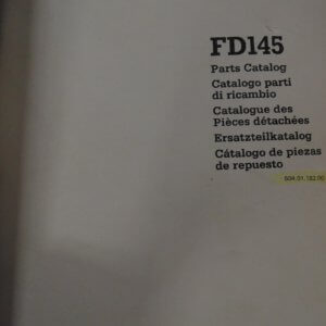 Fiat Allis FD145 Dozer Parts Catalog