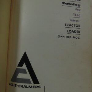 Allis Chalmers TL16 (Diesel) Tractor Loader Parts Catalog