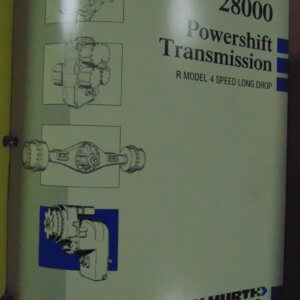 Clark-Hurth 28000 Powershift Transmission R Model 4 Speed Long Drop Service and Maintenance Manual