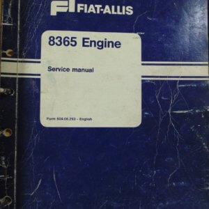 Fiat Allis 8365 Engine Service Manual