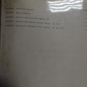 Fiat Allis 8 Dozer Manuals