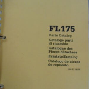 Fiat Allis FL175 Crawler Loader Parts Catalog