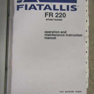 Fiat Allis FR220 Wheel Loader- Complete Set