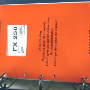 Fiat Allis FX250 Excavator Parts Catalog Manual 1997