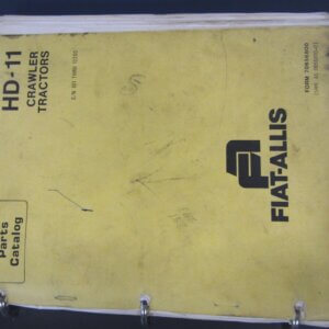 Fiat Allis HD11 Crawler Tractor Parts Catalog Manual
