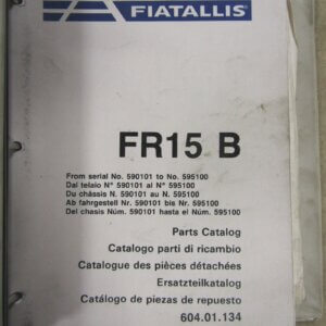 Fiat Allis FR15B Wheel Loader Parts Catalog Manual