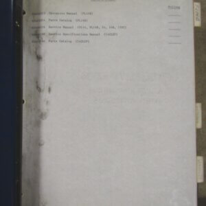 Fiat Allis FL14B, FL14CLGP Crawler Loader Operator-Parts-Service Manuals