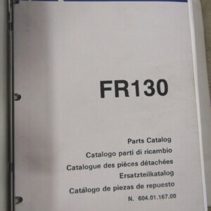 Fiat Allis FR130 Wheel Loader Parts Catalog Book Manual