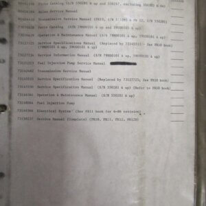 Fiat Allis FR12 Wheel Loader-79M00101-59400101-550281 Parts Operation and Service Manual