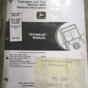 Deere 485E/486E/488E Forklifts Operation and Test Technical Service Manual TMS17029000