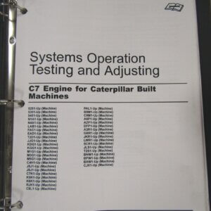 Caterpillar C7 Engine for CAT Built Machines Service Repair Manual